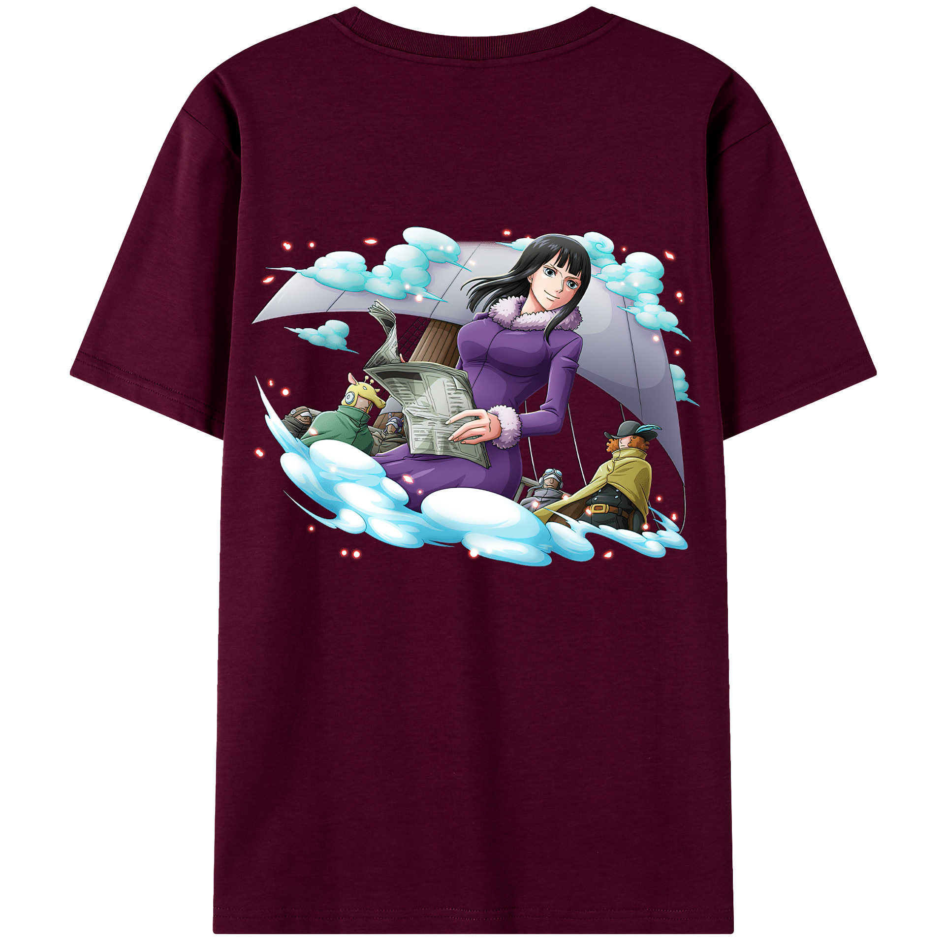 ワンピース ニコ・ロビン ONE PIECE Nico Robin レディース半袖Tシャツ(バックプリント)